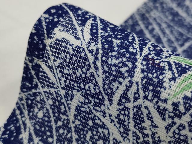平和屋着物＊夏物　小紋　絽　草花文　洗える着物　AABK2914st