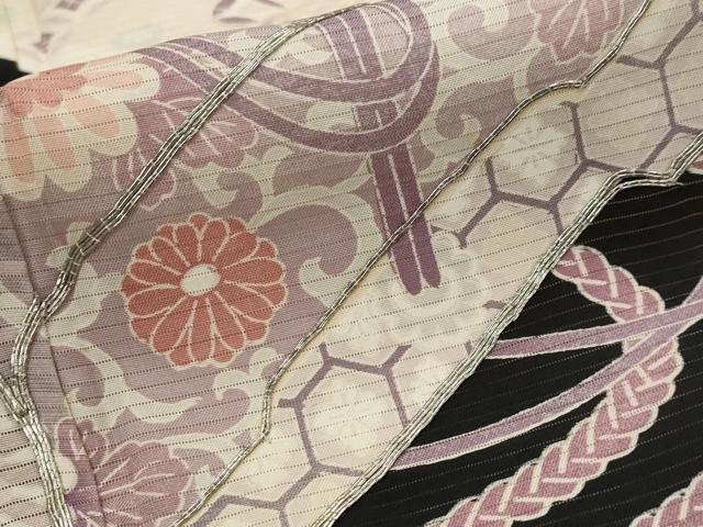 平和屋着物＊夏物　黒留袖　絽　駒刺繍　文箱花文　正絹　逸品　AABK2919st