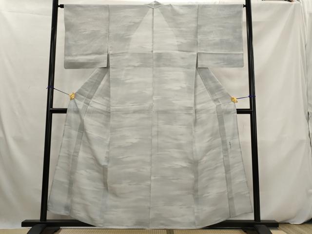 平和屋着物＊夏物　小紋　絽　作家物　東雲ぼかし　暈し染め　正絹　逸品　AABK2924st