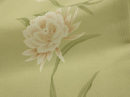 平和屋着物＊夏物　小紋　紗　舞花文　洗える着物　AABK2927st
