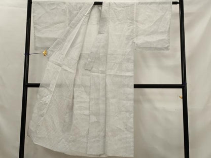 平和屋着物＊夏物　男性　上布　絣文様　麻　逸品　未使用　AABK2930st
