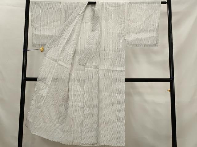 平和屋着物＊夏物　男性　上布　絣文様　麻　逸品　未使用　AABK2930st