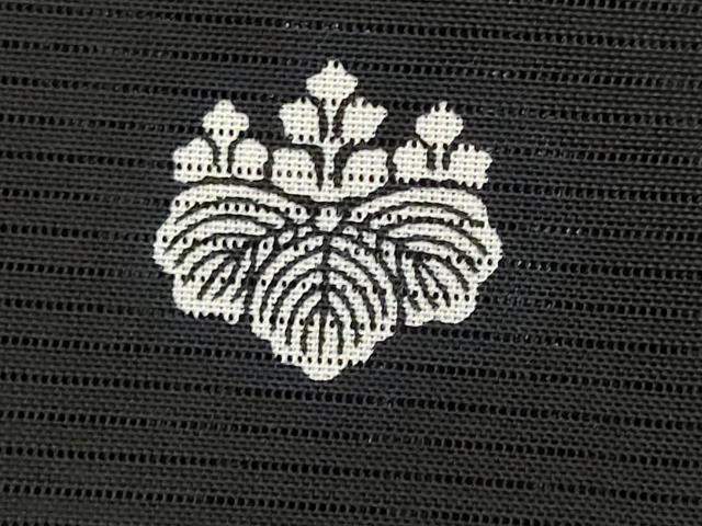 平和屋着物＊夏物　黒留袖　絽　御所車飛鶴花松文　暈し染め　金彩　洗える着物　AABK2933st