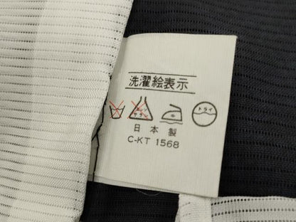 平和屋着物＊夏物　黒留袖　絽　地紙飛鳥花文　銀彩　洗える着物　AABK2934st