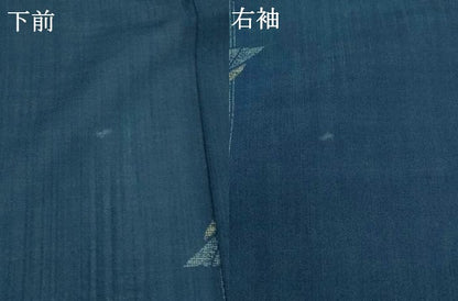 平和屋着物＊夏物　小紋　紗　舞葉文　洗える着物　AABK2937st
