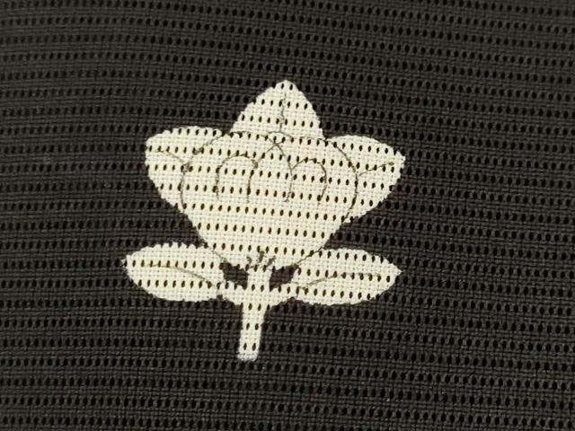 平和屋着物＊夏物　黒留袖　絽　草花文　金銀彩　銀糸　正絹　逸品　AABK2938st