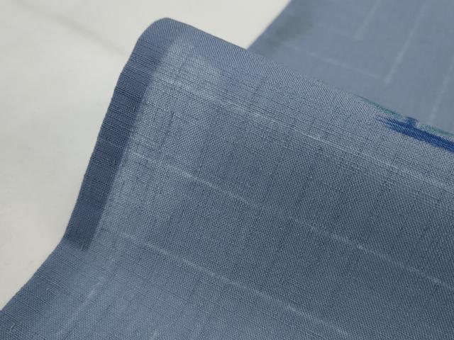 平和屋着物＊夏物　小紋　紗　糸車　糸巻　洗える着物　AABK2941st