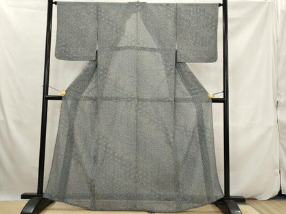 平和屋着物＊夏物　小紋　絽　吉祥文　正絹　逸品　AABK2946st