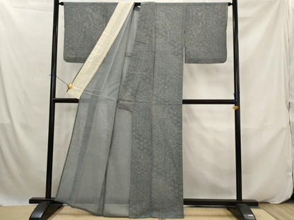 平和屋着物＊夏物　小紋　絽　吉祥文　正絹　逸品　AABK2946st
