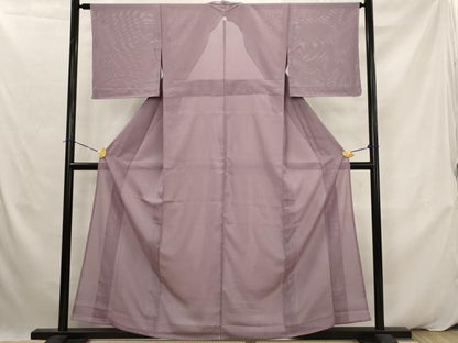 平和屋着物＊夏物　色無地　絽　二藍色　洗える着物　未使用　AABK2949st