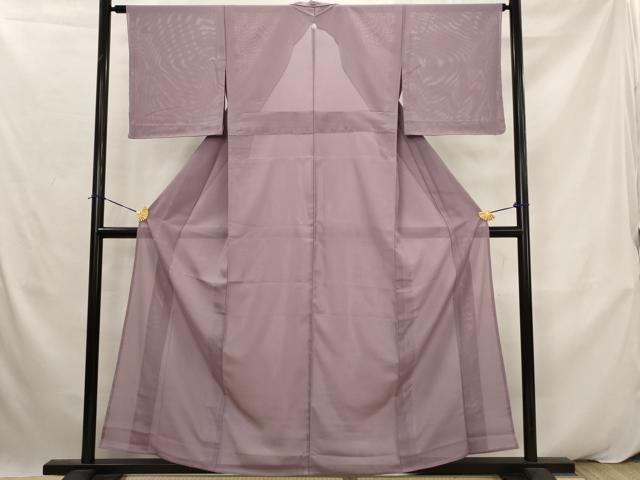 平和屋着物＊夏物　色無地　絽　二藍色　洗える着物　未使用　AABK2949st