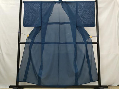 平和屋着物＊夏物　色無地　絽　褐返色　洗える着物　AABK2954st