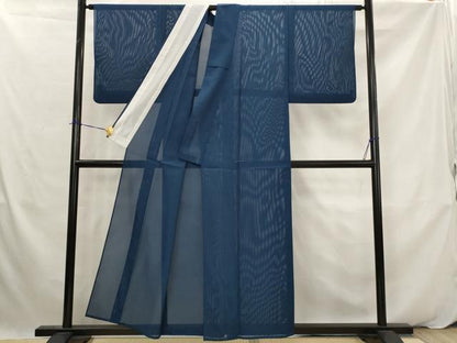 平和屋着物＊夏物　色無地　絽　褐返色　洗える着物　AABK2954st