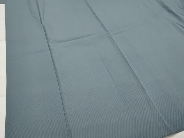 平和屋着物＊夏物　色無地　絽　藍鼠色　正絹　逸品　AABK2956st