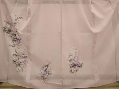 平和屋着物＊夏物　訪問着　絽　草花文　洗える着物　AABK2964st