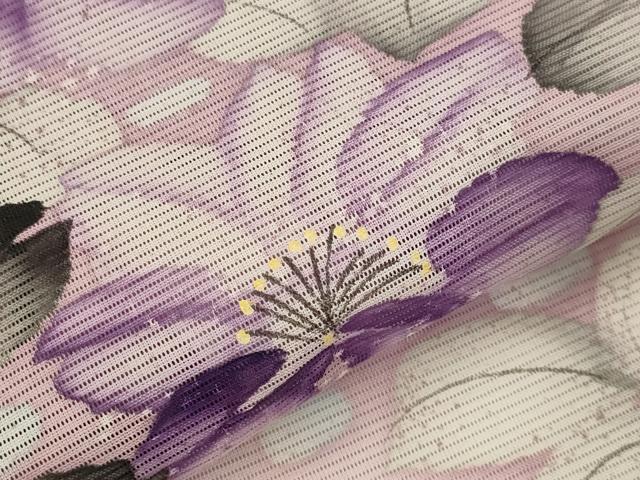 平和屋着物＊夏物　訪問着　絽　草花文　洗える着物　AABK2964st