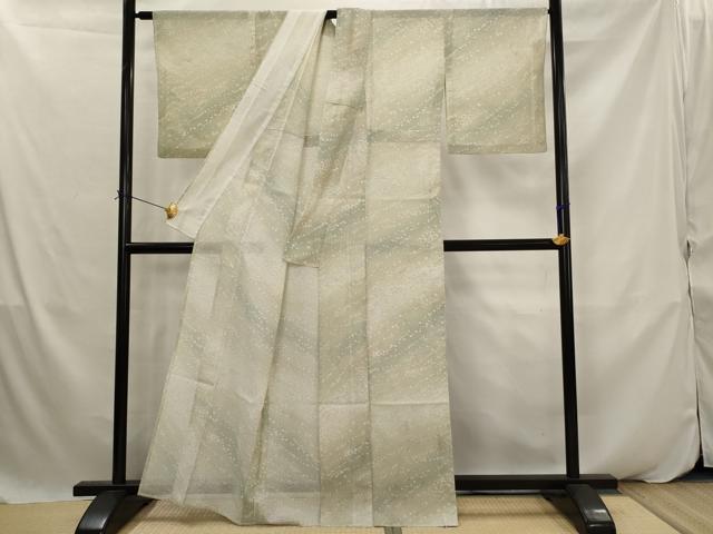 平和屋着物＊夏物　小紋　絽　霞文　暈し染め　洗える着物　AABK2966st