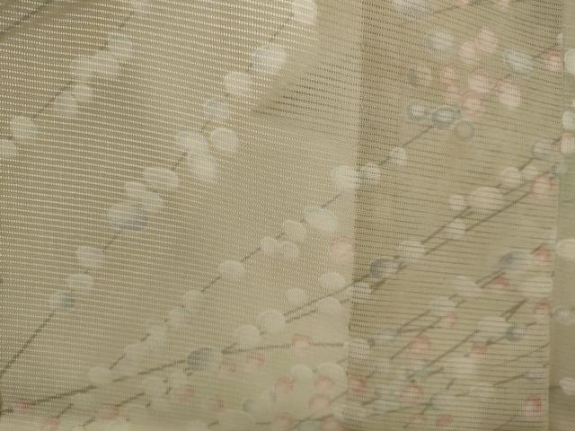 平和屋着物＊夏物　小紋　絽　霞文　暈し染め　洗える着物　AABK2966st