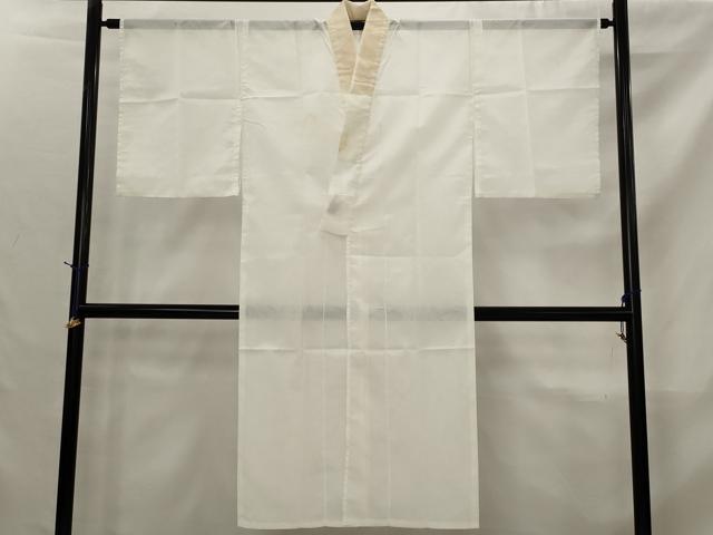 平和屋着物＊夏物　長襦袢　絽　白色　洗える着物　AABK2974st