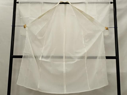 平和屋着物＊夏物　長襦袢　絽　白色　洗える着物　AABK2974st
