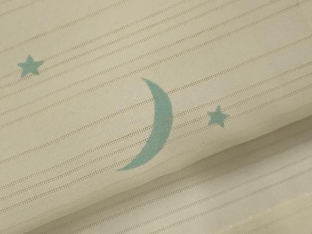 平和屋着物＊夏物　長襦袢　変わり絽　月と星　洗える着物　未使用　AABK2982st
