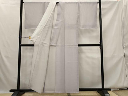 平和屋着物＊夏物　江戸小紋　絽　鮫小紋柄　正絹　逸品　未使用　AABK2987st