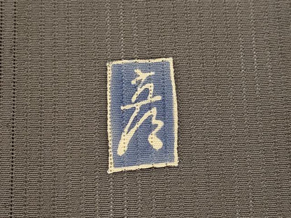 平和屋着物＊夏物　十日町　加賀草木友禅の第一人者　田村哲彦　訪問着　縦絽　雪輪文　暈し染め　正絹　逸品　AABK2989st