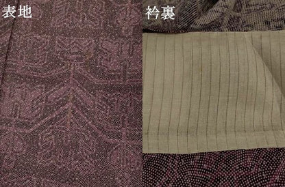 平和屋着物＊夏物　江戸小紋　絽　幾何学文様　正絹　逸品　AABK2990st