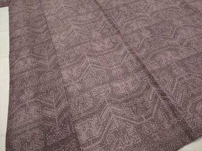 平和屋着物＊夏物　江戸小紋　絽　幾何学文様　正絹　逸品　AABK2990st