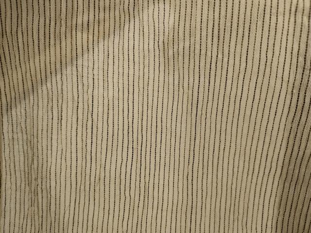平和屋着物＊夏物　本場小千谷ちぢみ　縞 　麻　逸品　未使用　AABK2997st
