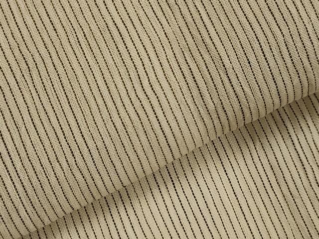 平和屋着物＊夏物　本場小千谷ちぢみ　縞 　麻　逸品　未使用　AABK2997st
