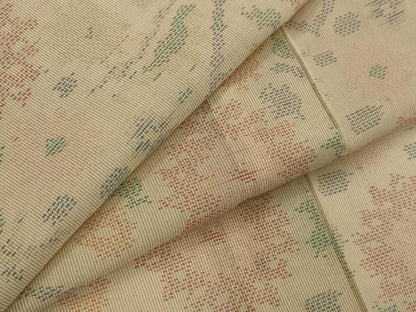 平和屋着物＊夏物　本場大島紬　夏大島　松皮菱花文　正絹　逸品　AABK3002st