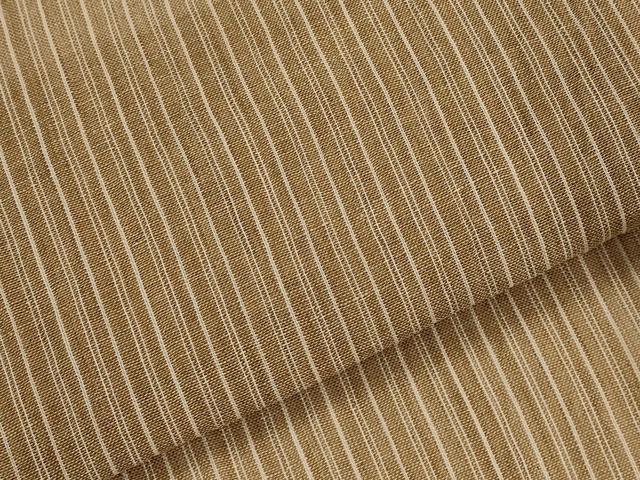 平和屋着物＊夏物　本場小千谷ちぢみ　縞　麻　逸品　AABK3009st