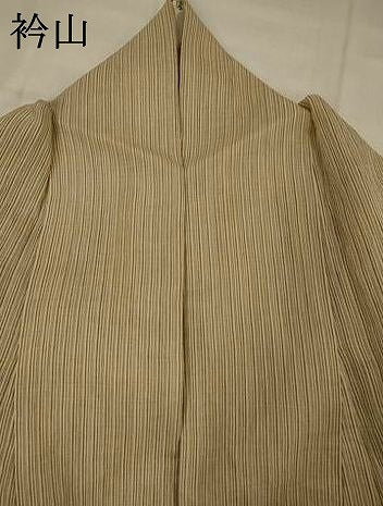 平和屋着物＊夏物　本場小千谷ちぢみ　縞　麻　逸品　AABK3011st