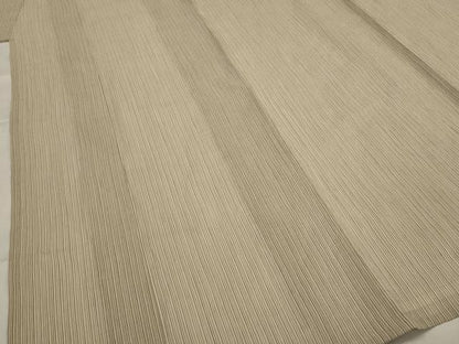 平和屋着物＊夏物　本場小千谷ちぢみ　縞　麻　逸品　AABK3011st