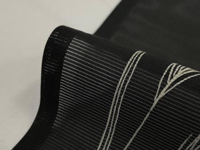 平和屋着物＊夏物　訪問着　絽　勝虫　黒地　金銀彩　正絹　逸品　AABK3012st