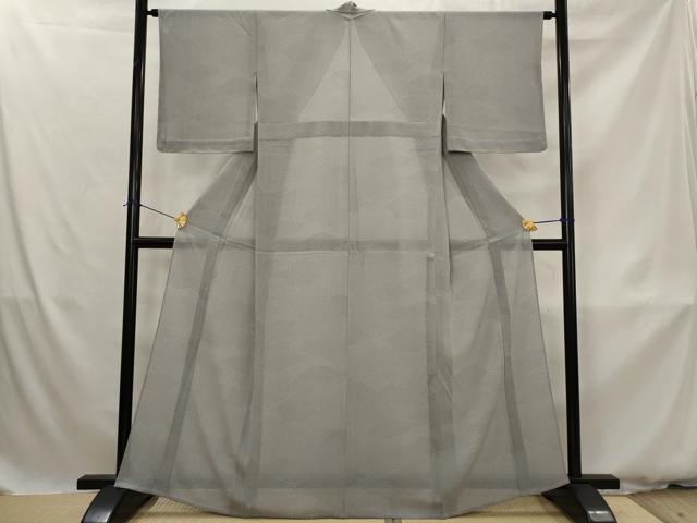 平和屋着物＊夏物　江戸小紋　絽縮緬　雲取り寄せ小紋柄　正絹　逸品　未使用　AABK3013st