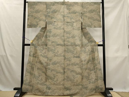 平和屋着物＊夏物　小紋　絽　草花文　正絹　逸品　AABK3020st