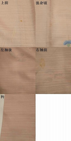 平和屋着物＊夏物　訪問着　変わり絽　流水花文　銀彩　正絹　逸品　AABK3022st