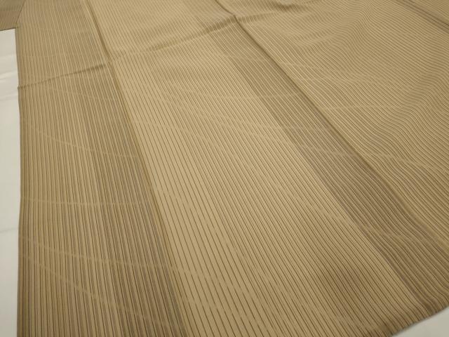 平和屋着物＊夏物　紗紬　縞　正絹　逸品　AABK3026st