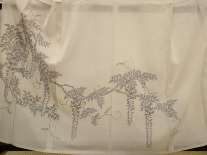 平和屋着物＊夏物　訪問着　中国三大刺繍　汕頭刺繍　スワトウ刺繍　相良刺繍　総刺繍　絽　藤花房　正絹　逸品　AABK3028st