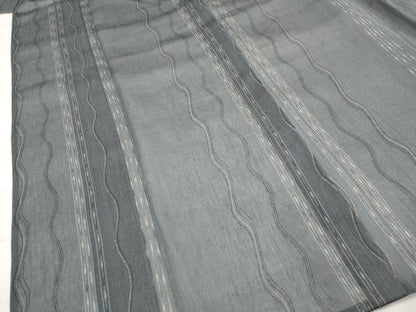 平和屋着物＊夏物　紗紬　間道　正絹　逸品　AABK3033st