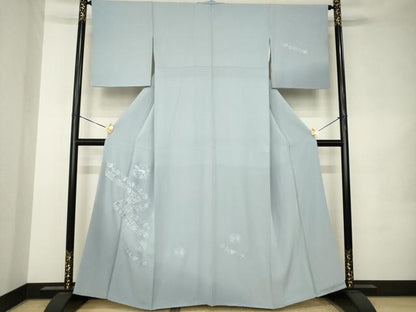 平和屋着物●訪問着　総刺繍　更紗花鳥文　正絹　逸品　AABK3041ck