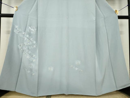 平和屋着物●訪問着　総刺繍　更紗花鳥文　正絹　逸品　AABK3041ck