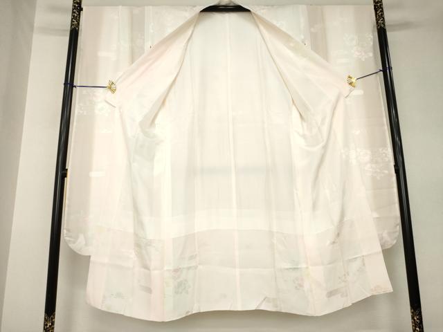平和屋着物●振袖用長襦袢　袷　舞花地紋　暈し染め　正絹　逸品　AABK3044ck