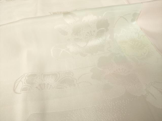 平和屋着物●振袖用長襦袢　袷　舞花地紋　暈し染め　正絹　逸品　AABK3044ck