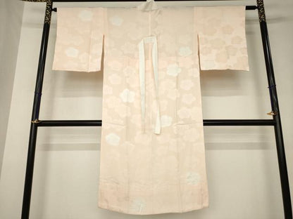 平和屋着物●銀座　志ま亀　長襦袢　無双仕立て　梅　たとう紙付き　正絹　逸品　AABK3048ck