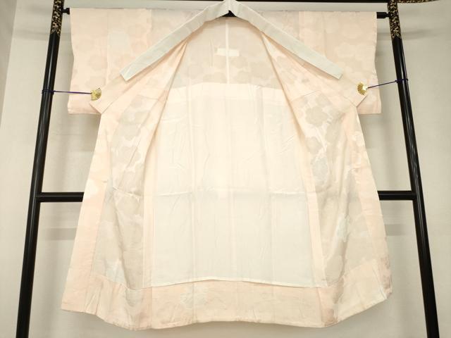 平和屋着物●銀座　志ま亀　長襦袢　無双仕立て　梅　たとう紙付き　正絹　逸品　AABK3048ck