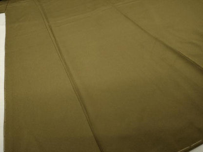 平和屋着物●上質な色無地　作家物　媚茶色　正絹　逸品　未使用　AABK3052ck