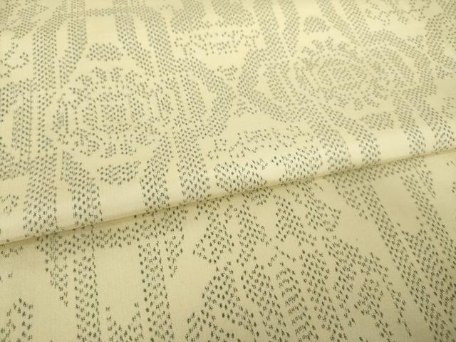 平和屋着物●上質な紬　飾花文　正絹　逸品　AABK3054ck